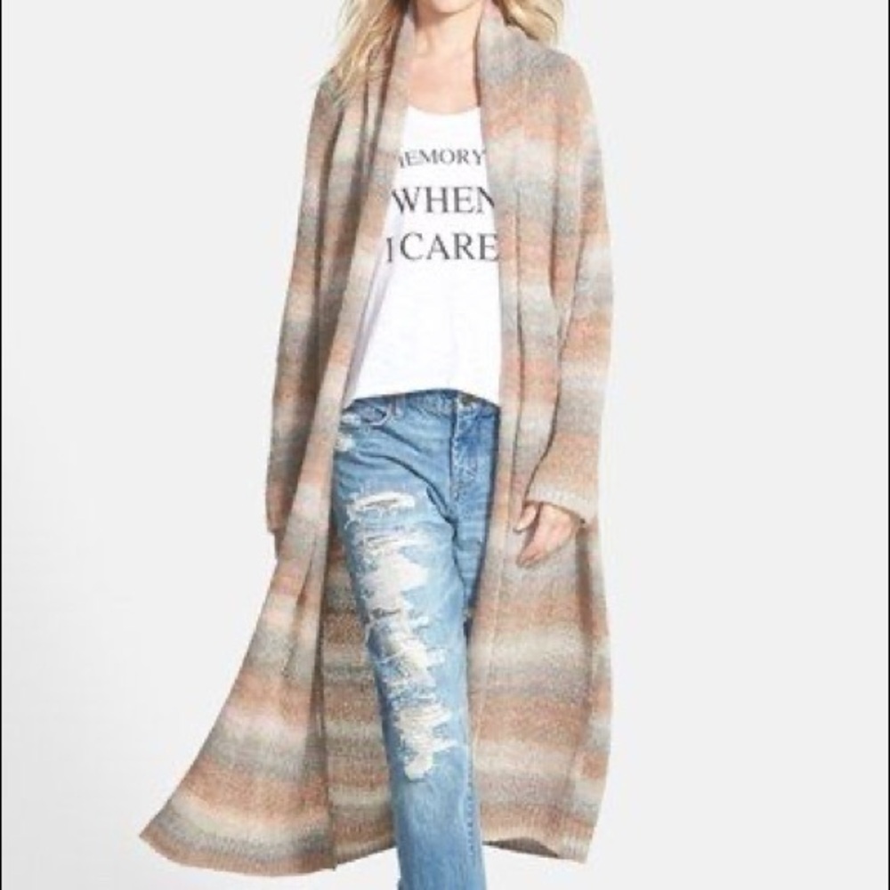 Leith long duster knit cardi